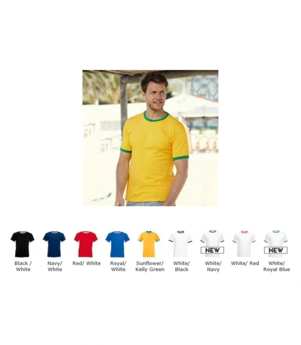 Fruit Of The Loom SS40M Ringer Tee Shirt